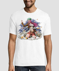 One Piece Anime Bonney Drying Her Shirt