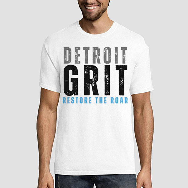 Detroit Grit Shirt, Restore The Roar, Detroit Lions Shirt, Sizes S to 3XL