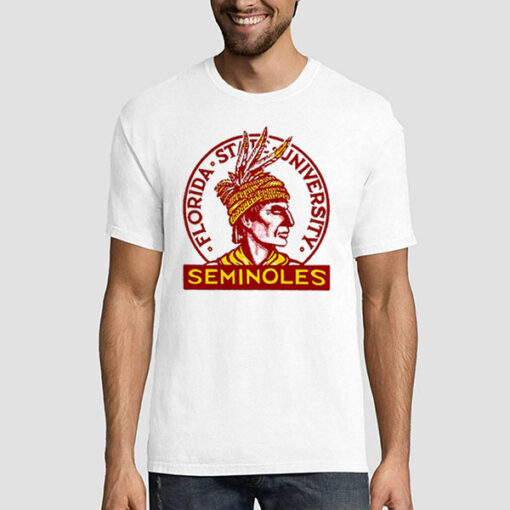 T shirt White Seminoles Vintage Fsu