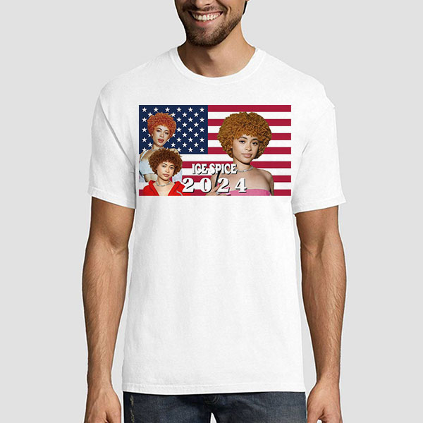 USA Flag Rapper Ice Spice 2024 Shirt - graphicteestore