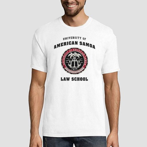 T shirt White University of American Samoa Law School Sweatshirt