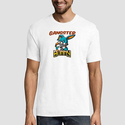 Vintage Bunny Cartoon Gangster Shirt