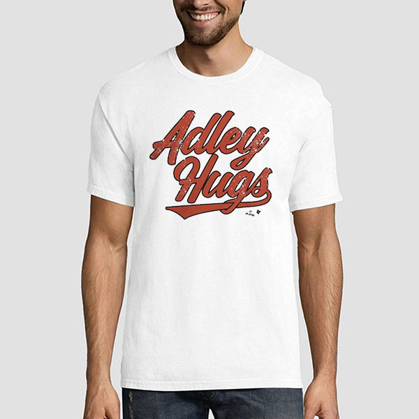 Vintage Logo Writing Adley Hugs T Shirt 1 Vintage Logo Writing Adley Hugs T Shirt