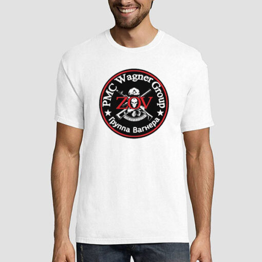 ZOV Guns Skull Round Logo PMC Wagner Group T Shirt