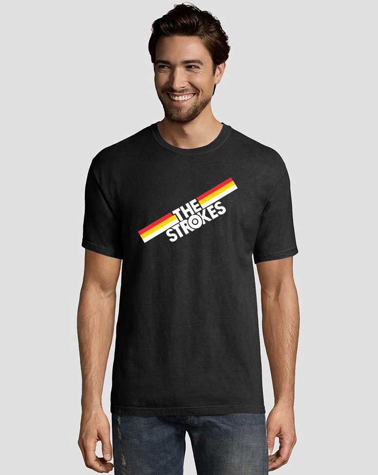 The Strokes Striped Graphic Tees Shirts 2 The Strokes Striped Graphic Tees Shirts