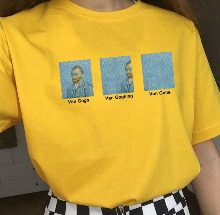 Van Gogh Van Goghing Van Gone Graphic Tee Shirts 2 Van Gogh Van Goghing Van Gone Graphic Tee Shirts