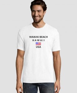 Waikiki-Beach-Hawaii-USA-Graphic-Tee-Shirts