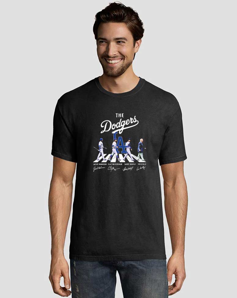 The Dodgers Los Angeles Dodgers Abbey Road Signatures Shirt