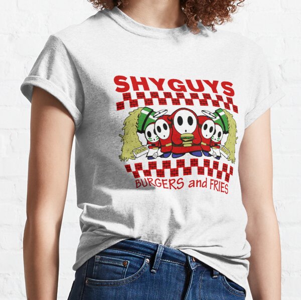 shy guys burgers and fries shirt